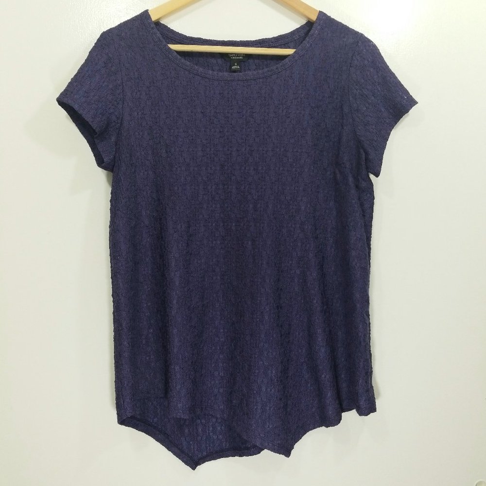 SIMPLY VERA WANG | Asymmetric Crinkle Blouse